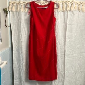 Studio C - size 10 Red Linen dress